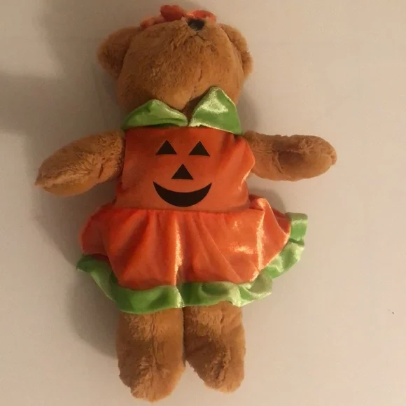 Bear Dressed as a Pumpkin. - Picture 4 of 4